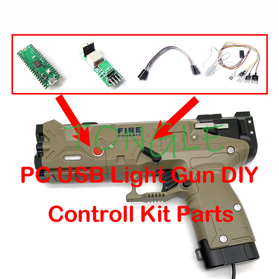 Retro Gaming Light Gun - Controll PCB board and Sensor, PC