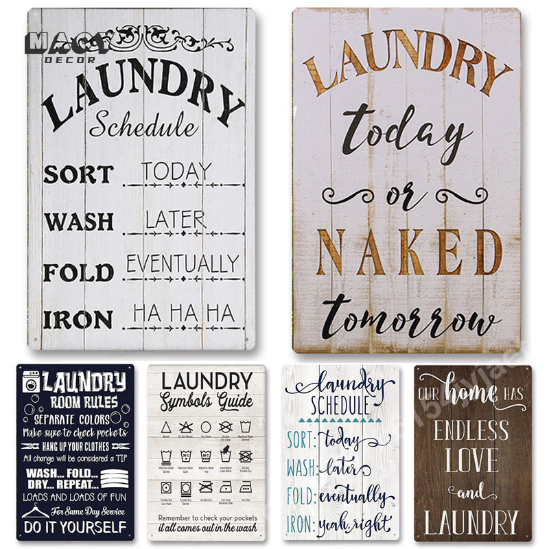 Slogan Metal Tin Sign Laundry  - đánh giá và giá Retro Gaming Pictures