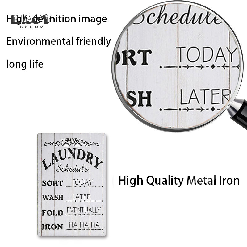Slogan Metal Tin Sign Laundry  - đánh giá và giá Retro Gaming Pictures