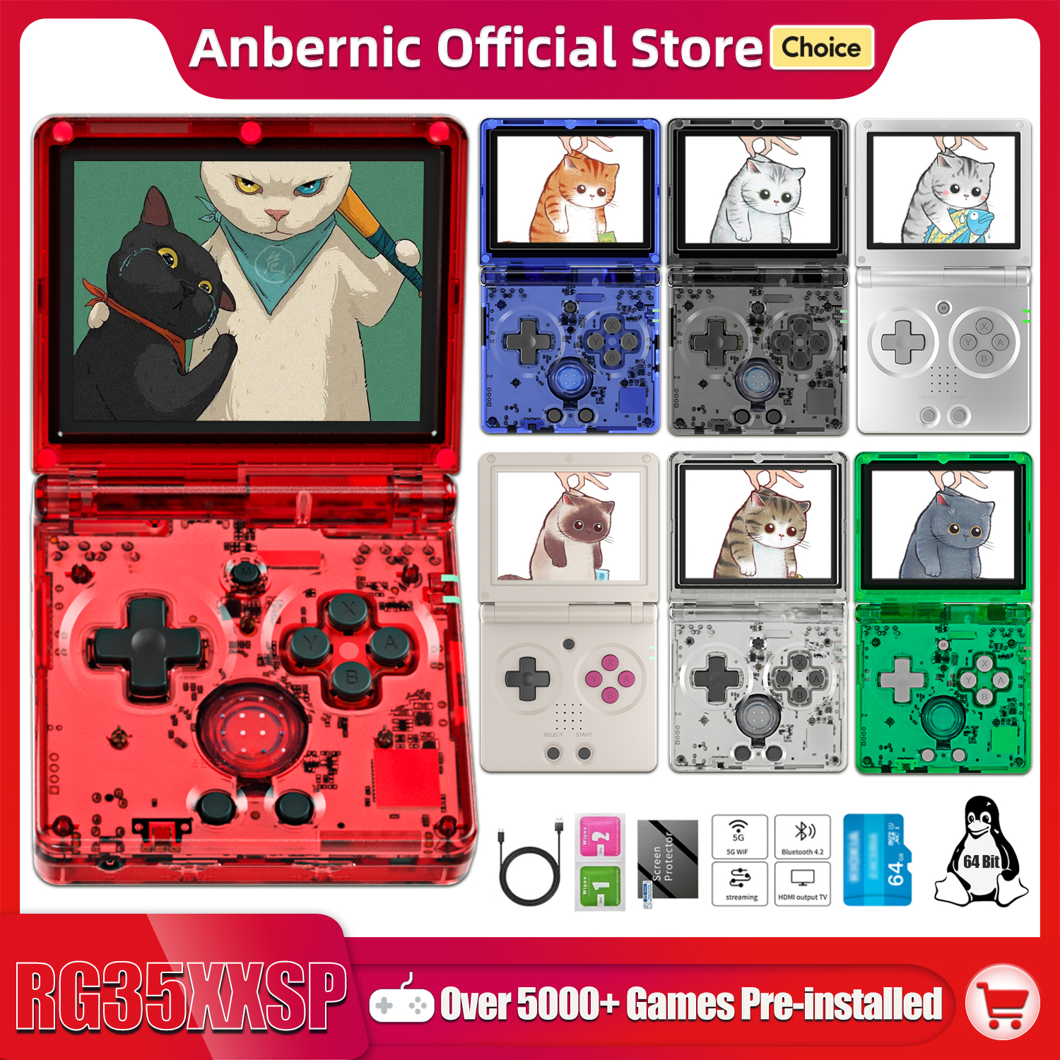 Anbernic NEW RG35XXSP Flip Han - đánh giá và giá Retro Gaming Tablet