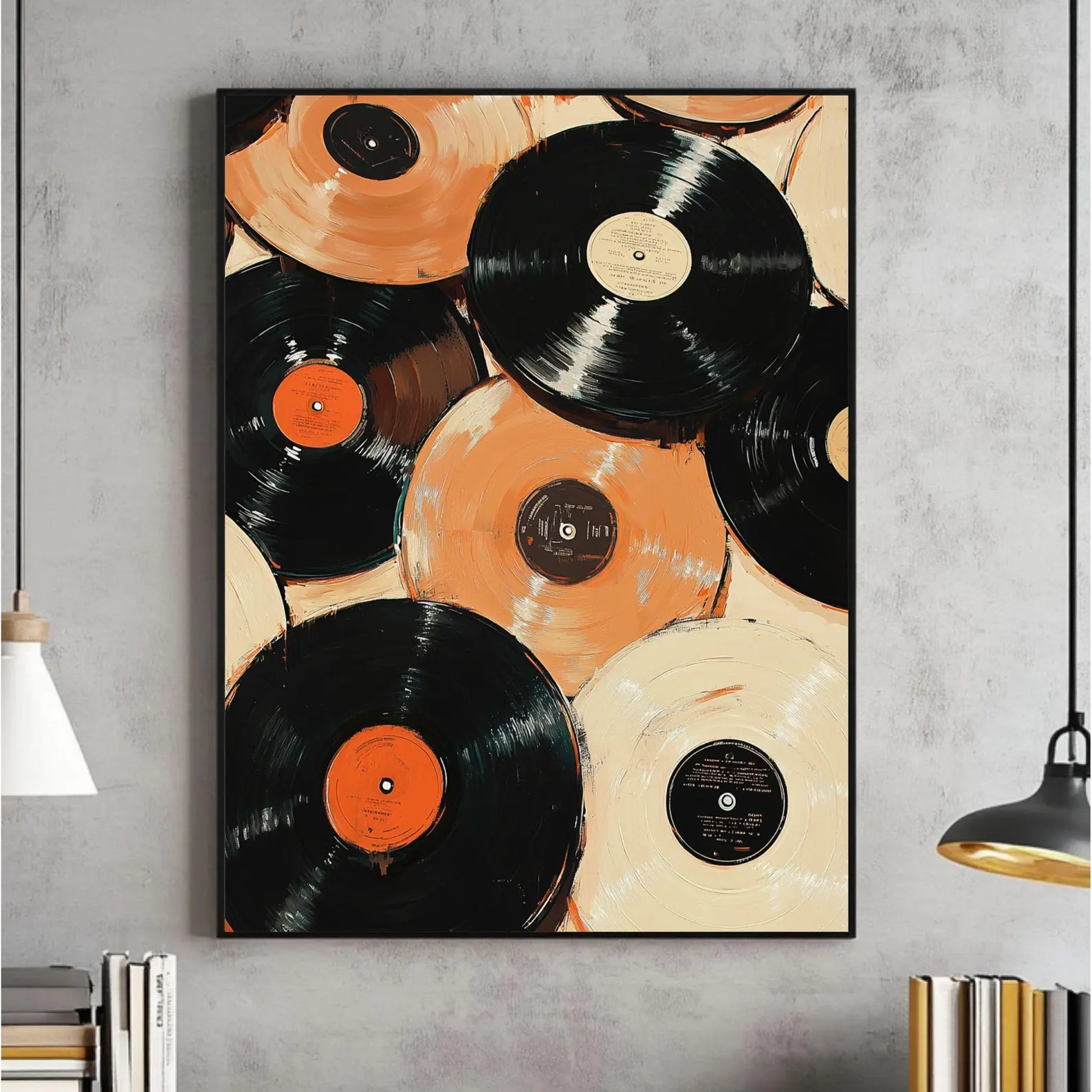 Vintage Record Eclectic Wall A - đánh giá và giá Retro Gaming Pictures