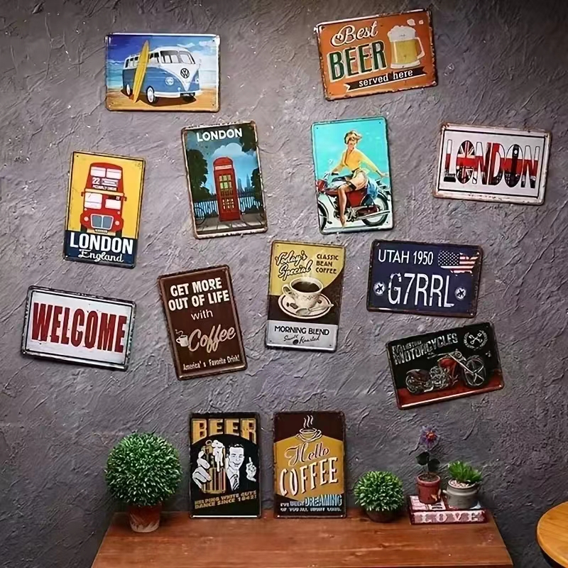 Vintage Bar Metal Signs Bathro - đánh giá và giá Retro Gaming Pictures