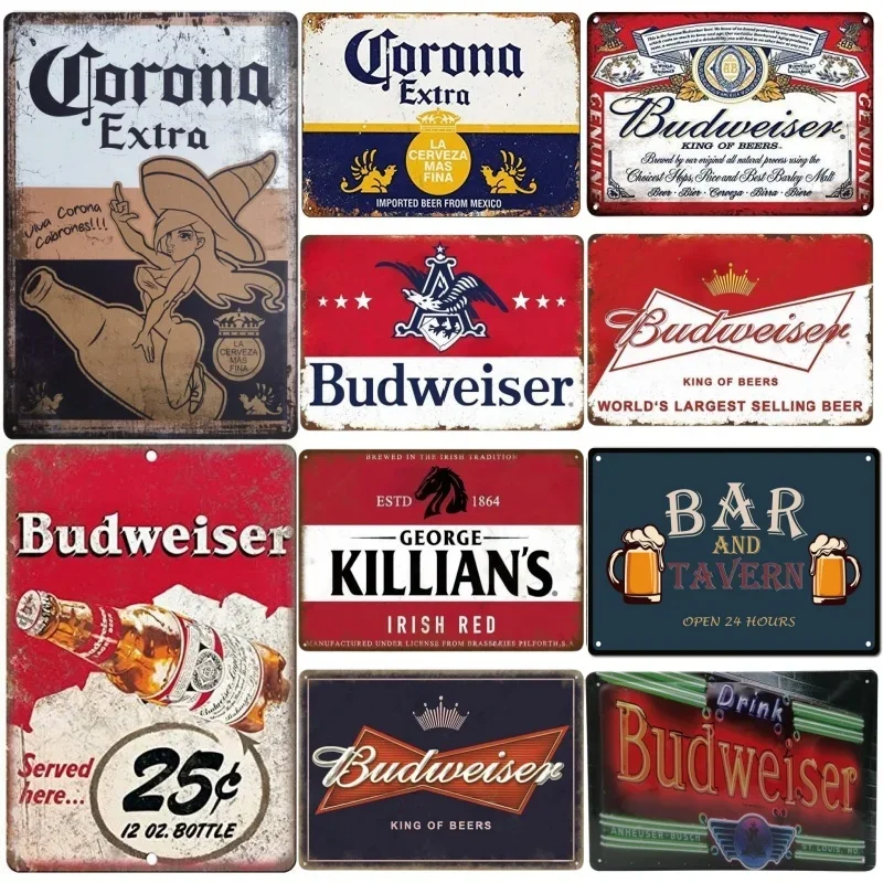 Metal Tin Poster Beer Metal Si - đánh giá và giá Retro Gaming Pictures