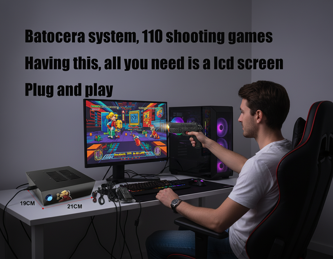 Batocera Game System With Dual - đánh giá và giá Retro Gaming Light Gun