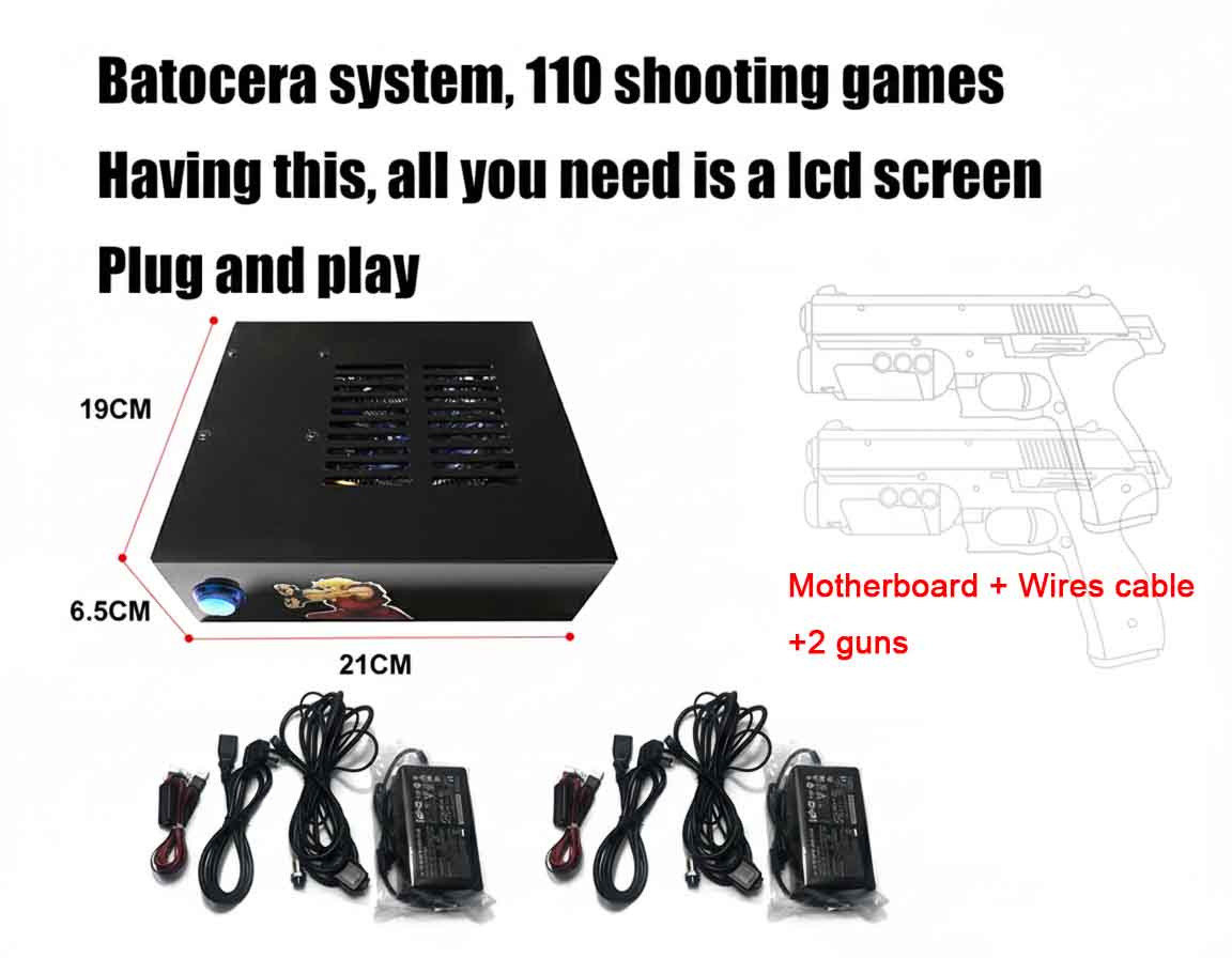 Batocera Game System With Dual - đánh giá và giá Retro Gaming Light Gun
