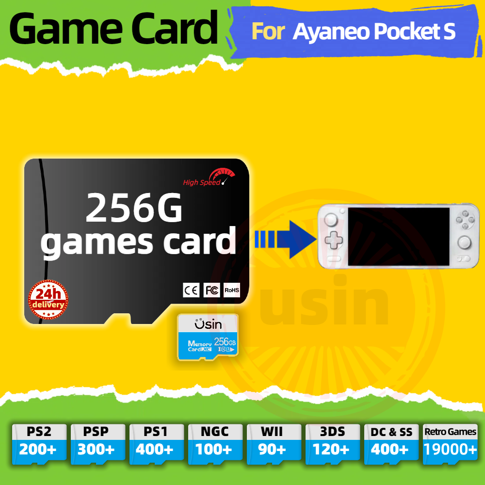 Game Card For Ayaneo Pocket S  - đánh giá và giá Retro Gaming Tablet